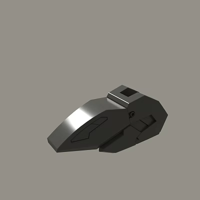 Metallic Mechanical Part 3D Model With Geometric Design And Smooth Surface 3d model