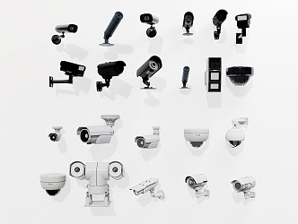 Modern camera surveillance 3d model