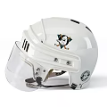 White Motorcycle Helmet With Duck Logo And CCM Brand Multiple Angles 3d model