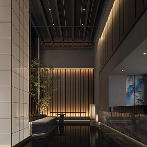 Chinese Club Reception Hall 3d model