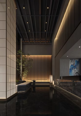 Chinese Club Reception Hall 3d model