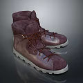 Brown High Top Casual Boots with Leather Suede Upper and White Sole for Daily Wear