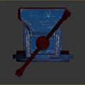 Sculpture Carving Vise Tool With Blue Body Red Handle And Fixed Jaw Design