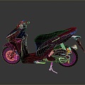 Motorcycle Two-wheeled Motorcycle Cross-country Motorcycle Road Race Motorcycle Motor Vehicle Transport 3d model