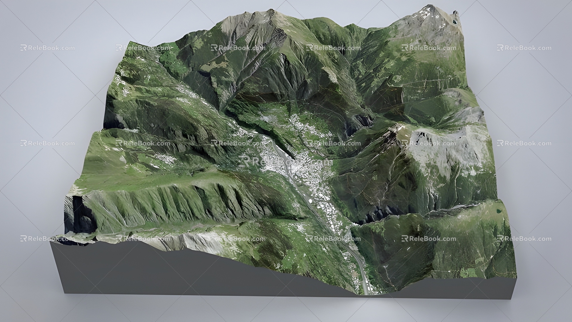 mountain landscape 3d model