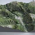 mountain landscape 3d model