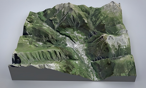 mountain landscape 3d model