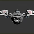 Modern Spaceship Spacecraft 3d model