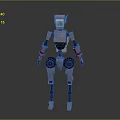 Robot Assistant Small Robot Butler Robot Butler Figure Game Figure 3d model