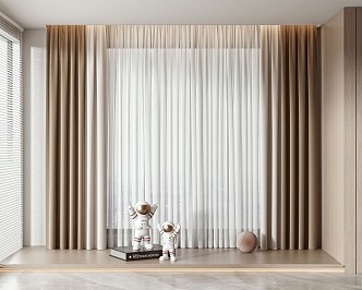 Modern Curtains 3d model