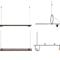 Modern chandelier 3d model