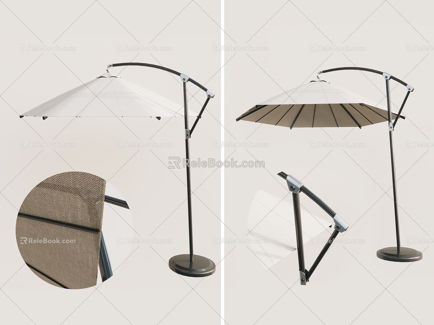 Modern Parasol Outdoor Outdoor Parasol Canopy Awning 3d model