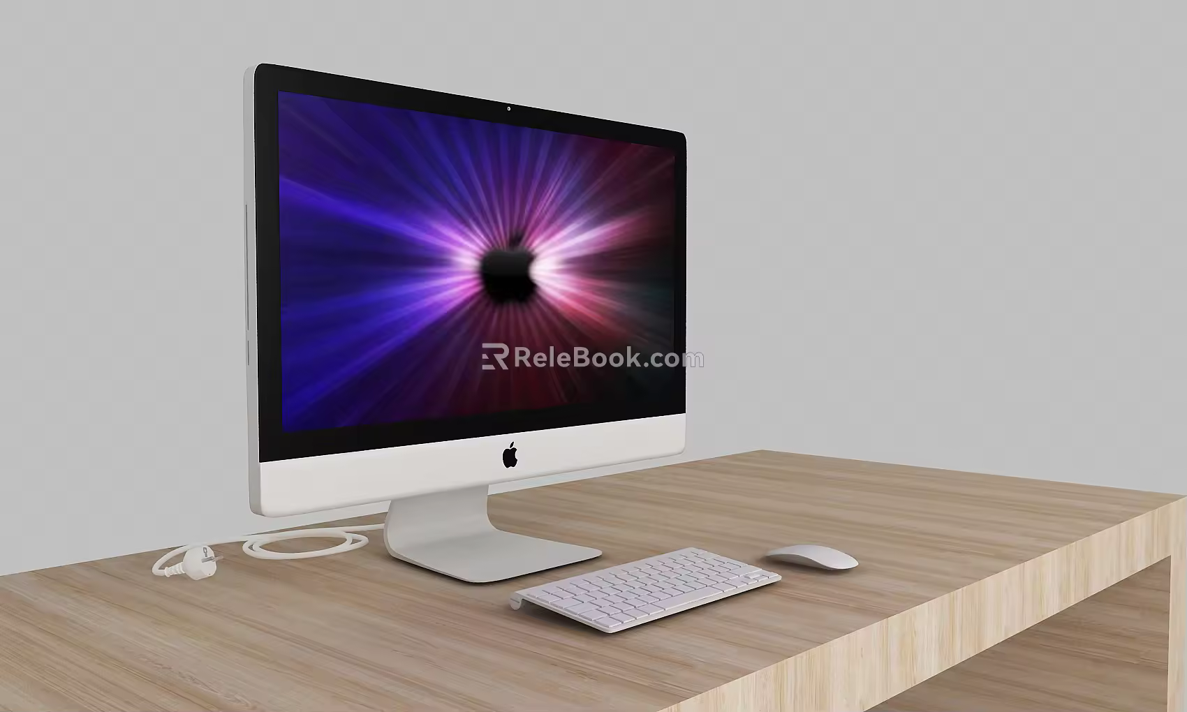 Modern computer Apple all-in-one 3d model