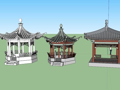 Chinese pavilion model