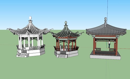 Chinese pavilion 3d model