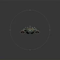 Sci Fi Cosmic Spaceship 3D Model With Aerodynamic Design And Advanced Space Modules
