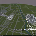 Aerial Planning of Urban City Layout With Road Network and Building Structures
