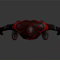 Spider Man 3D Model With Red And Black Suit Spider Web Pattern And Mask