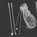 Golf Sports Equipment with Golf Bag Golf Clubs and Golf Ball