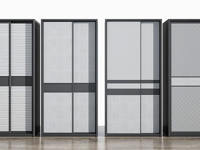 Modern Wardrobe Closet Cabinet Door Combination model