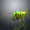 grasshopper insect cartoon locust animation locust anime locust anime game character 3d model