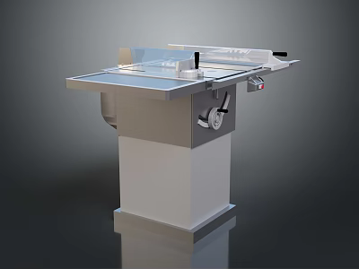 Industrial Cutting Machine With Sturdy Worktable And Precision Control Panel 3d model