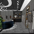 Modern Clothing Store Interior Design With Mannequins And Fashion Displays