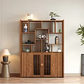 Wooden Antique Shelf Displaying Vases Tea Sets Books And Decorative Items