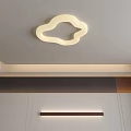Modern Cloud Shaped Ceiling Light With Minimalist Ceiling Design And Warm Glow 3d model