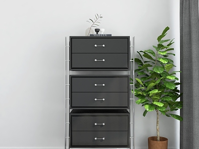 Modern drawer side cabinet model