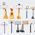 Various Types and Designs of Basketball Hoops as Essential Sports Equipment for Training and Play