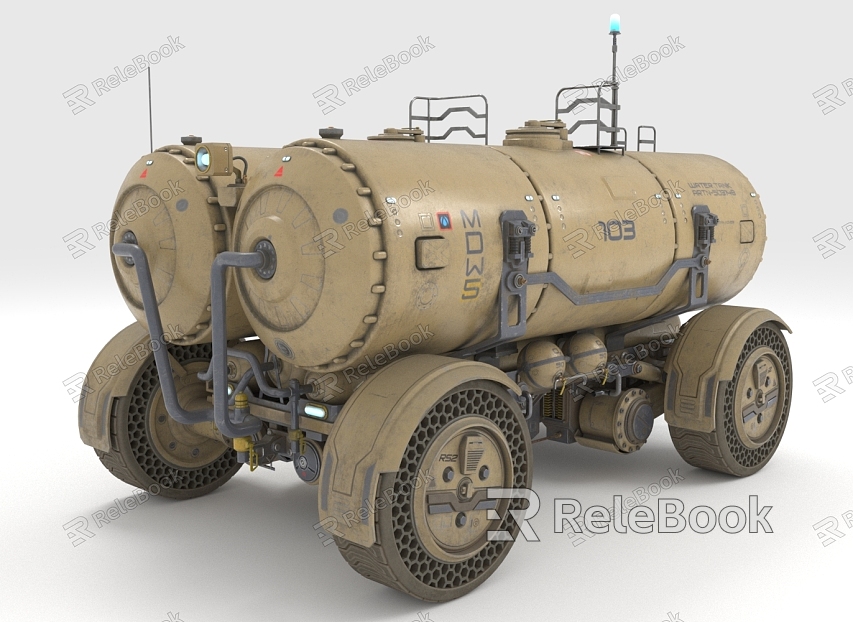 Tanker Transporter Planetary Land Vehicle model