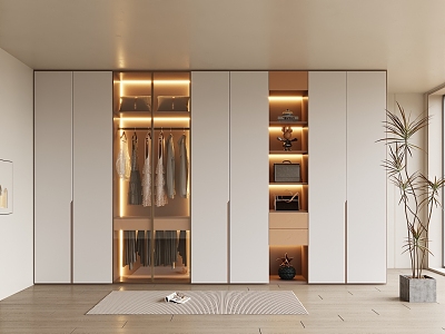 Modern wardrobe 3d model