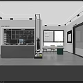 Modern Door And Window Showroom Featuring Glass Displays Plants And Lighting
