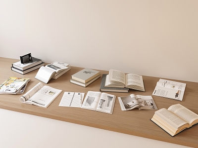 Modern Books 3d model