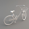 Modern bike sharing bike 3d model