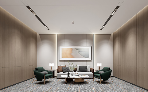 Modern Reception Room Reception Room 3d model