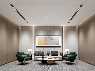 Modern Reception Room Reception Room 3d model