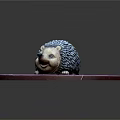 Game Movie Hedgehog Cartoon Character Sculpture With Red Platform Surface