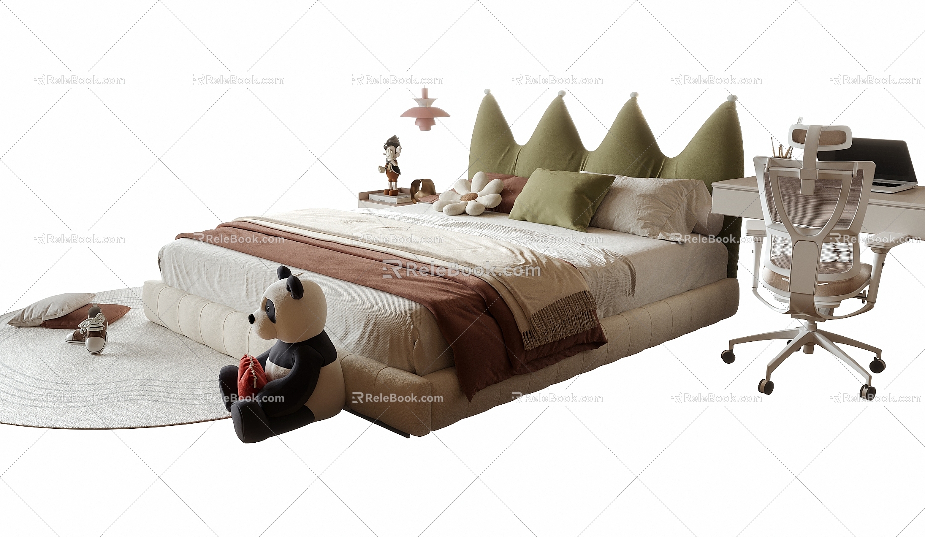 Modern Children's Bed 3d model