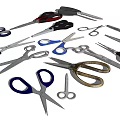 Various Multipurpose Household Scissors With Different Sizes Colors And Everyday Uses