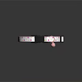 Pet Collar with Pink White Star Patterns and Bell for Animals