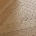 Natural Oak Wooden Flooring with Four Distinct Herringbone and Straight Patterns