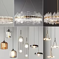 Modern chandelier decorative lamp art lamp 3d model