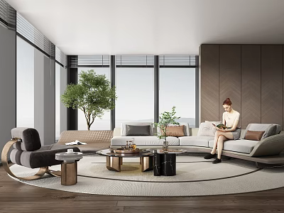 modern living room sofa 3d model