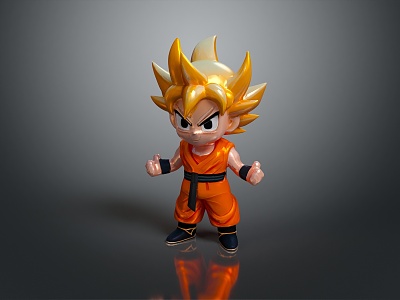 Monkey King Monkey King Dragon Ball Goku Dragon Ball Figure Game Figure Game Role Realistic Figure 3d model