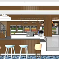 Modern Supermarket Department Store With Spacious Layout Organized Shelves And Varied Products