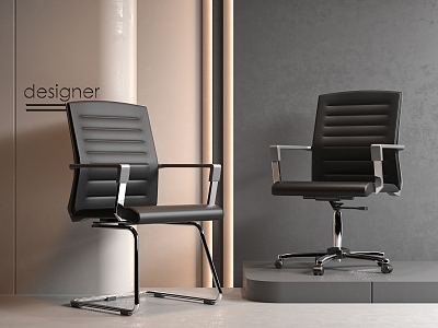 Modern Office Chair Boss Chair Conference Chair 3d model