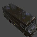 Modern Brown Delivery Truck With Cargo Van Body And Express Logo