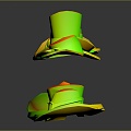 Modern hat all kinds of hat straw hat sun hat 3d model